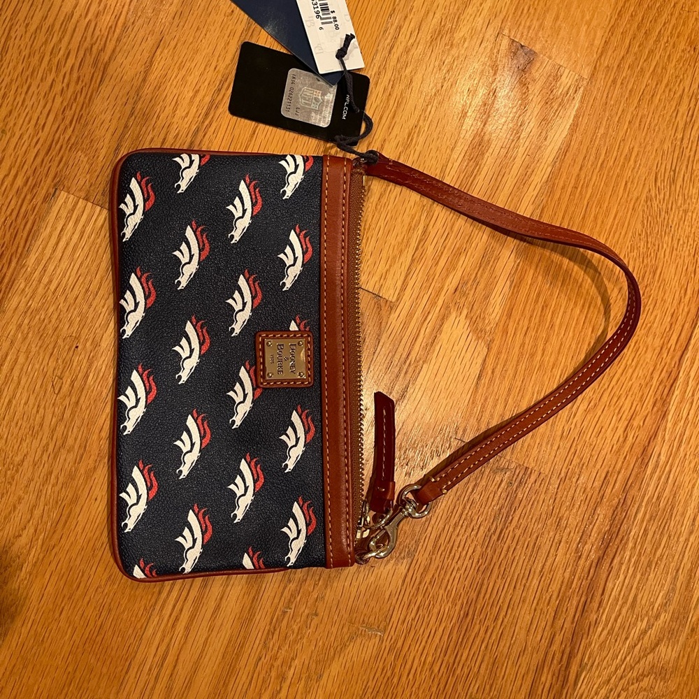 Dooney & Bourke Denver Broncos large wristlet